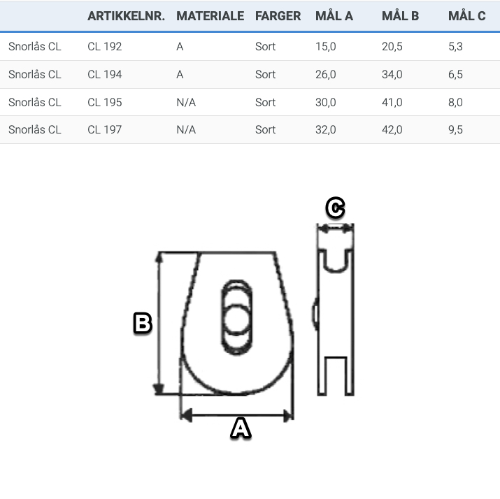 Cord Wheel Lock - Snorlås